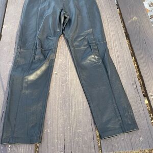 Women’s Black Leather Pants